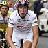 Andy Schleck im weissen Trikot bei der 12. Etappe des Giro d'Italia 2007